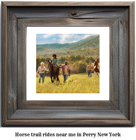 horse trail rides near me in Perry, New York